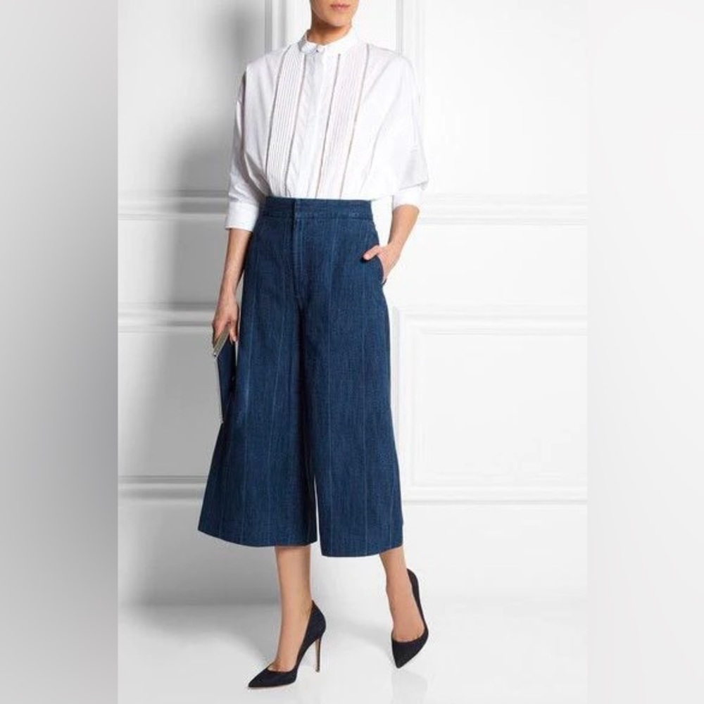 Adam Lippes denim culottes
